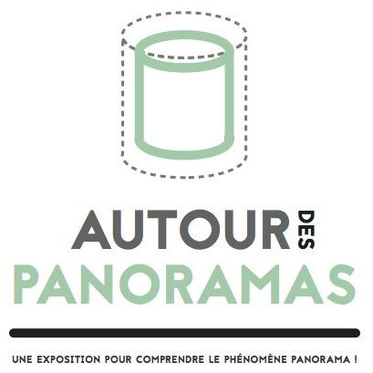 Logo de l'exposition autour des Panoramas représentant une rotonde